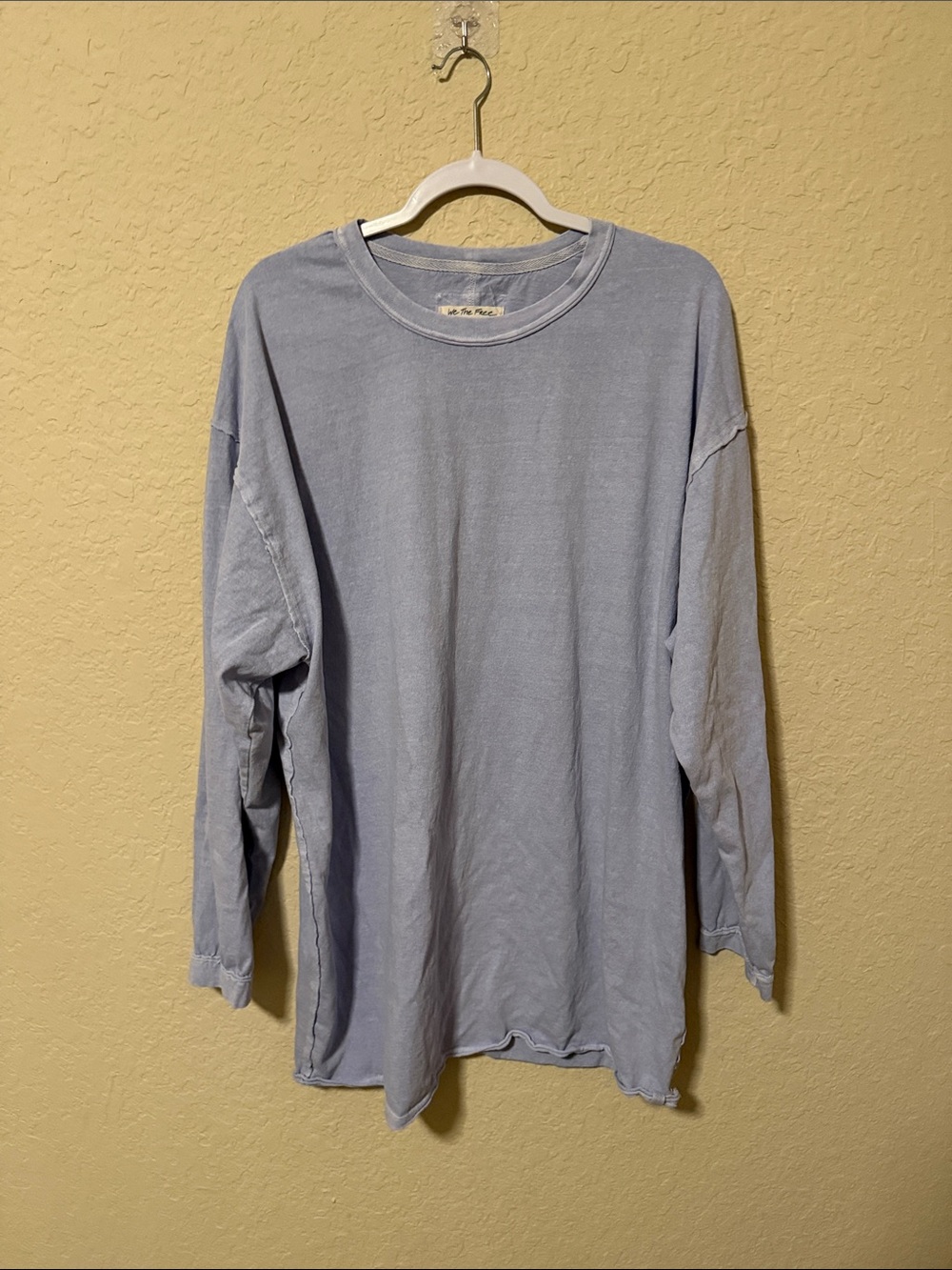 We The Free Light Blue Long Sleeve Crewneck Tee